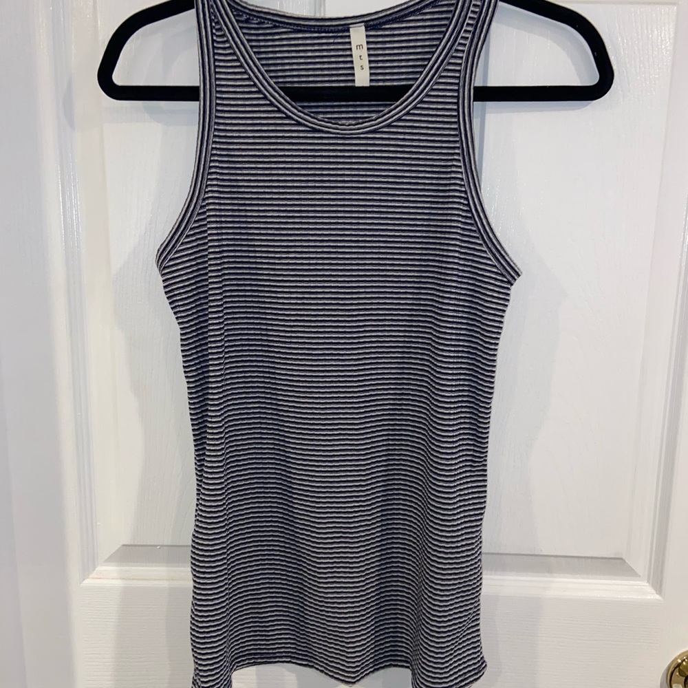 Navy Striped Tank Top